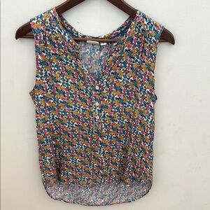 Ace Delivery Nordstrom Floral Sleeveless Top - Multicolor swing style Small